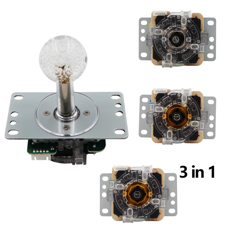 SJ@JX Arcade LED Joystick SANWA Style Fight Game Joystick LED Stick Retro Joy Circular Octagonal Limiter for Retro Pie Raspberry Pi MAME JAMMA - Image 3